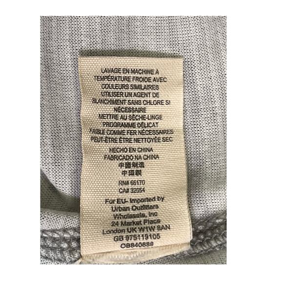 We The Free Gray Zip Shoulder Slouchy Boatneck Knit Pullover Top Size S - Picture 9 of 9